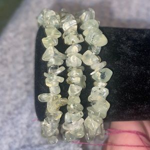 Handmade Prehnite with Epidote and/or Black Tourmaline pieces